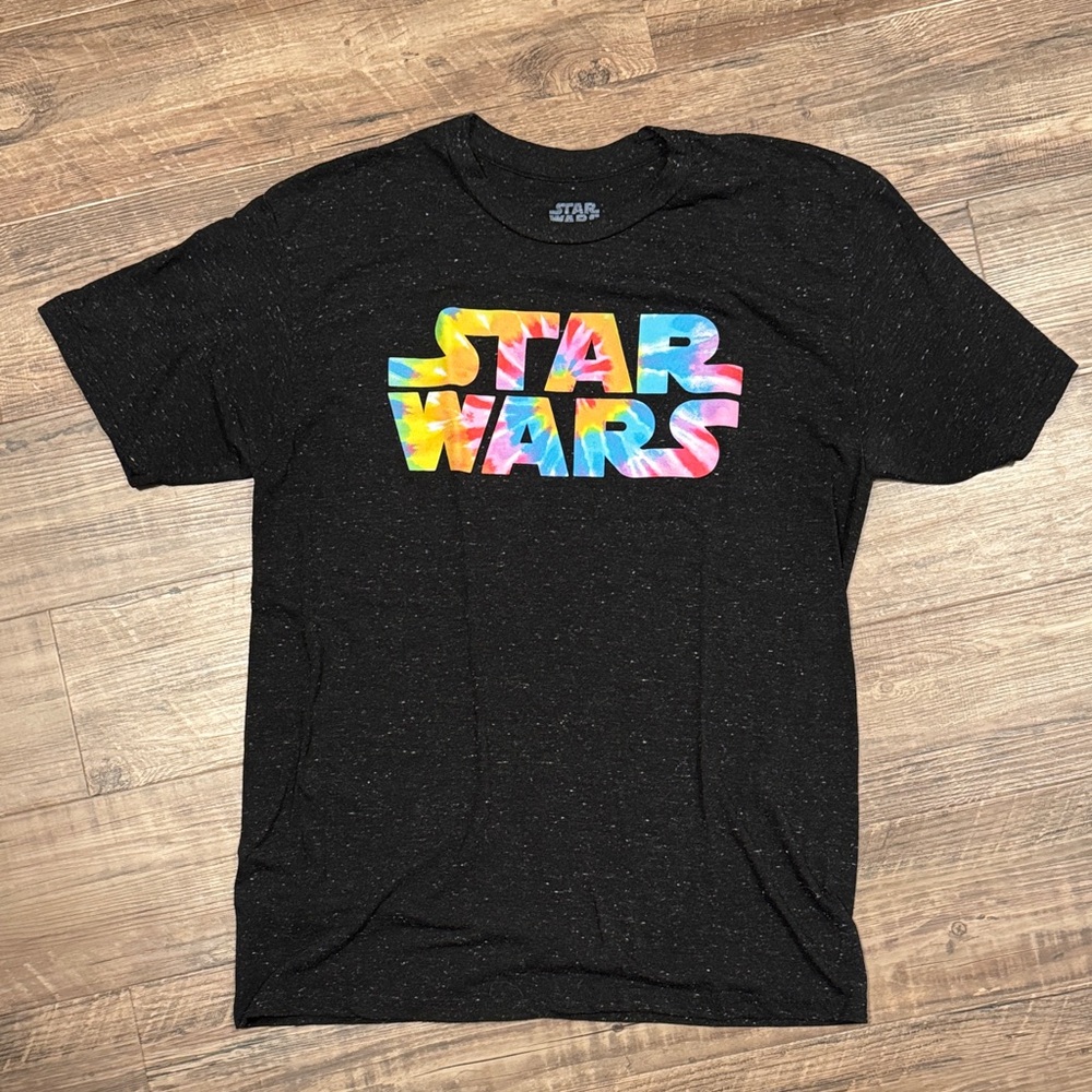 Black Star Wars Tee with Vibrant Design